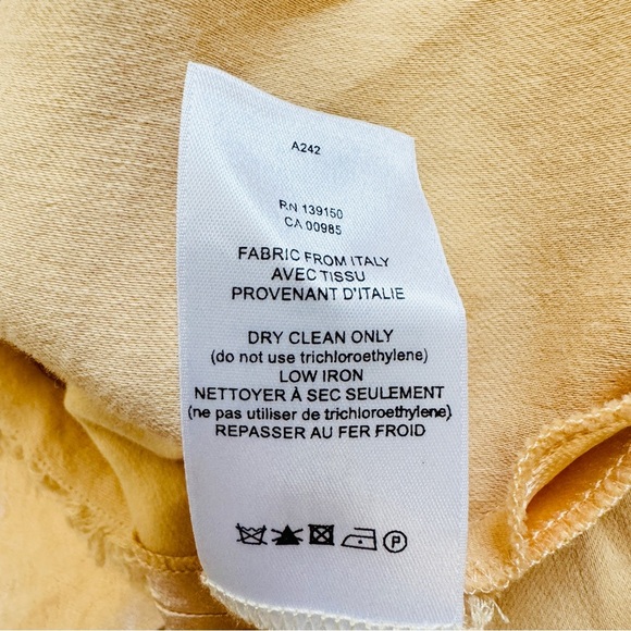 The Row satin Elegant Cream/ peachy Sleeveless Dress NWT - Picture 5 of 12